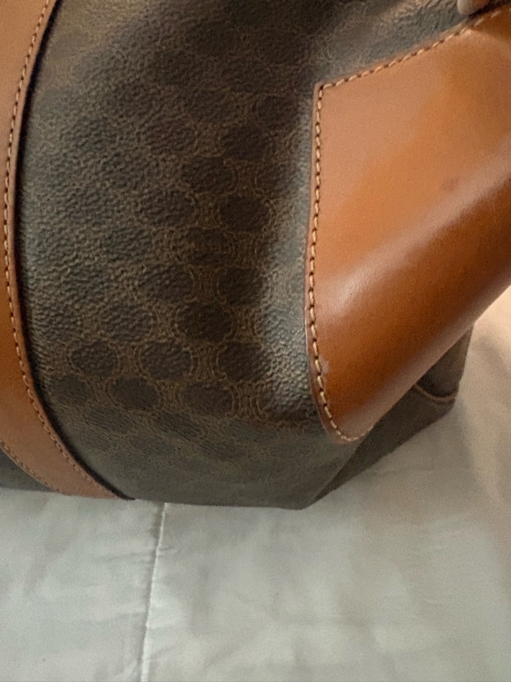 Authentic Celine Macadam Canvas Boston 45 Travel Bag - Picture 4 of 16